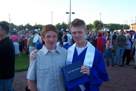 Nic & Justin at Nic's graduation 6/05