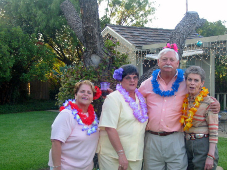 Phyllis Wright, Judy (Crowley) and Mike Stewart, Janis Gauldin