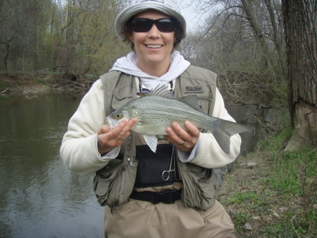 Desi and a big white bass