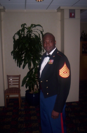 1stSgt Fulton at the 231st United States Marines Corps Birthday Ball