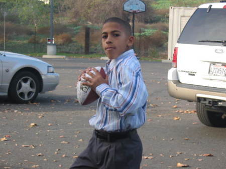 My baby Boy.........Playing Football
