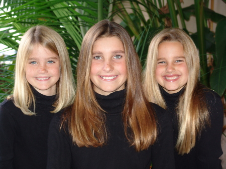 Our girls...Taylor and twins, Dani and Cassidy