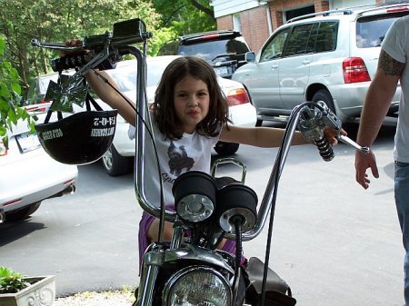 Josie on da hog