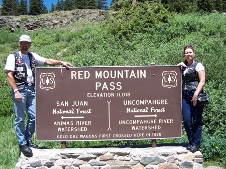 Anna and me on our way to Durango CO