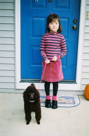 My daughter, Selene, & Coco (~Fall 2001)