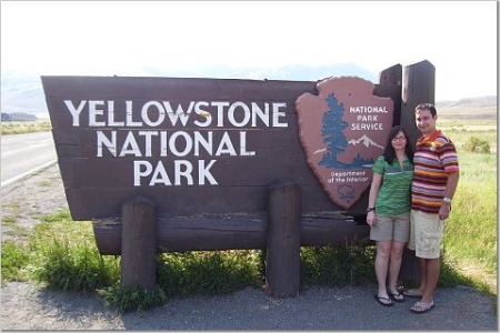 Deborah and I at Yellowstone National Park