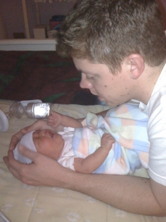 My son Ben with Ava