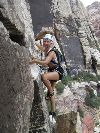 climbing in Red Rock Canyon