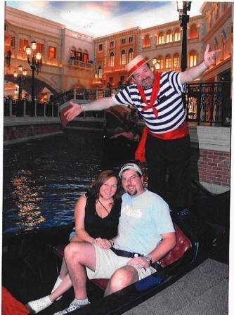My husband and I at the Venetian in Vegas