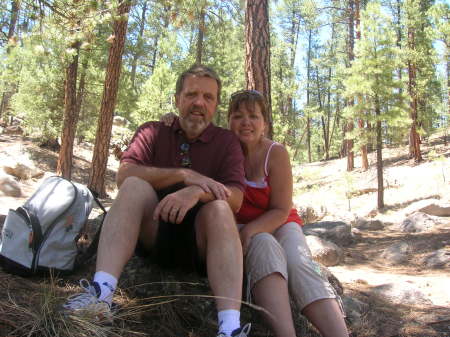 Steve and Angele in the Jemez mtns