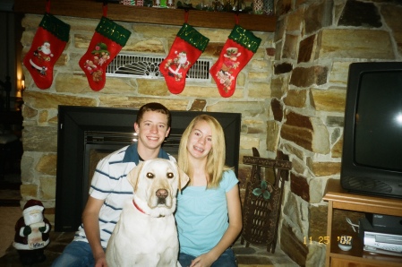 Shawn, Taylor & Bogey at Christmas