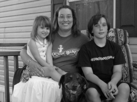 8-8-06  Me, Michael(11), Lily (3), and Hershey (2)