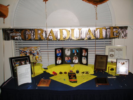 TY's Graduation party from Oak Grove HS, he didn't want to attend SC.