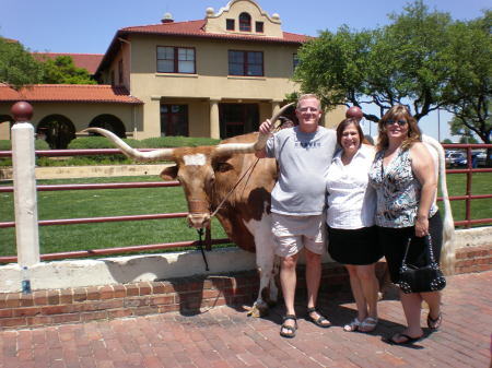 Me, Joe, Dawn and Texas longhorn