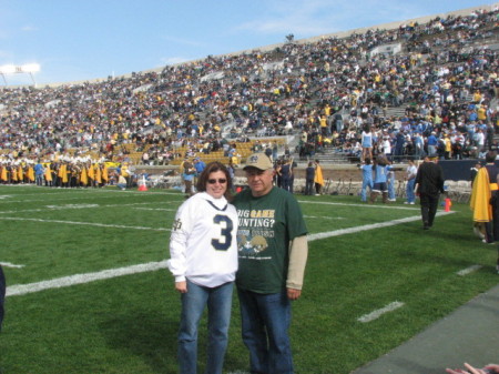 Me and My dad on the field