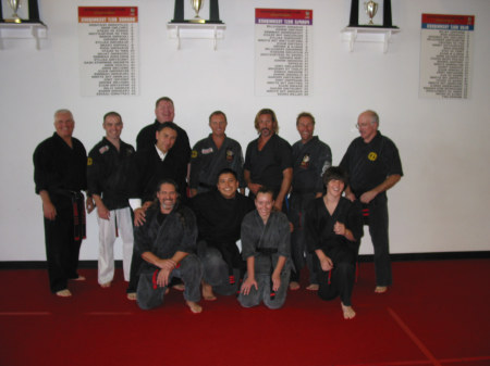 Phoenix with her fellow black belts