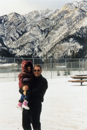 me and my angle in banff for christmas