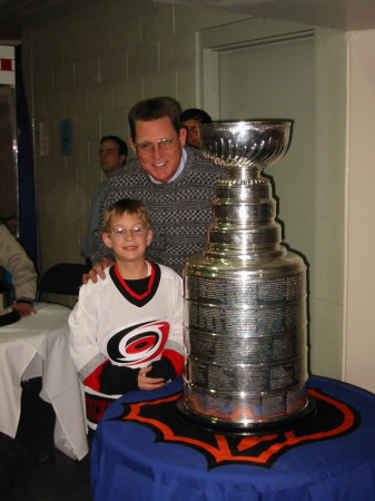 Austin & Dad with the Stanley Cup (01/03)