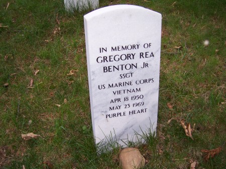 Headstone for my brother, Greg