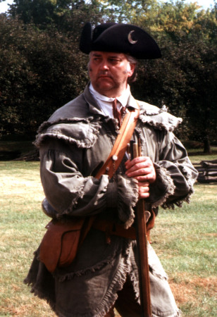 Revolutionary War Re-enactor Militia Officer