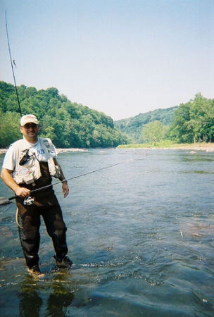 Adam Crews fishing in WV