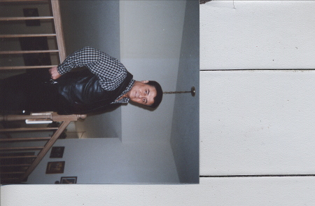 Standing at top of the stairs: 2002