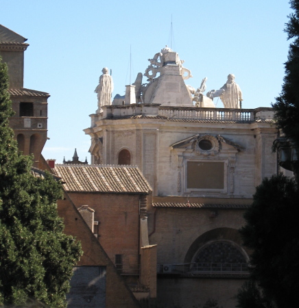 Pauline Chapel taken from Vatican Gardens