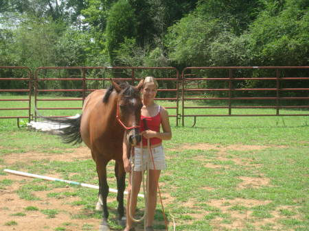 Rachel and her horse July 2008