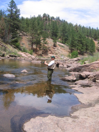 Fly fishing the Platte River in Colorado