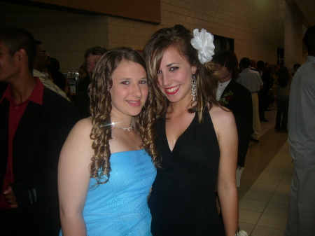 My youngest Shawna(on left) 2006 Grade 8 Grad