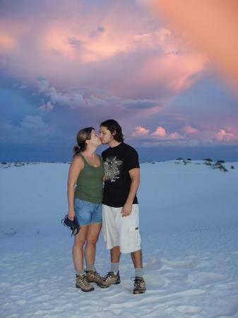 Me and my hubby at White Sands N.M.