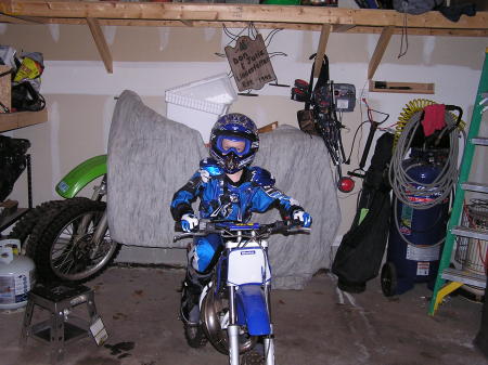 Jacob on New Dirt Bike