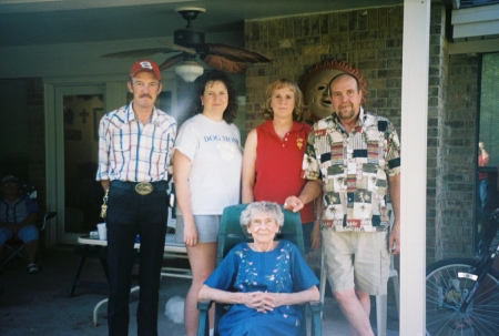 Christine and four of her five children