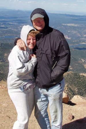 Lee and Betsy on top of Pikes Peak
