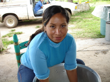 Lidia in Mogote, Guerrerro, Mexico;  Home.