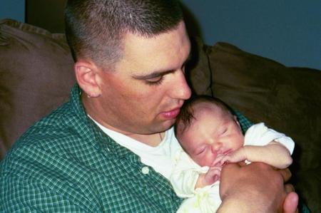 Daddy & Paige 1 week old