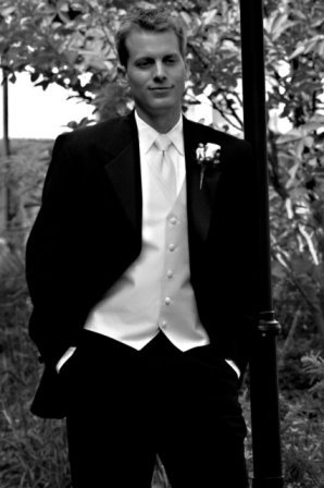 Brad on our wedding day