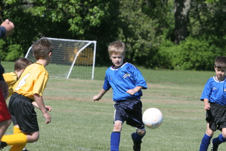 David Playing Soccer