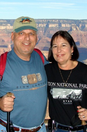 Grand Canyon with wife, Linda--2006
