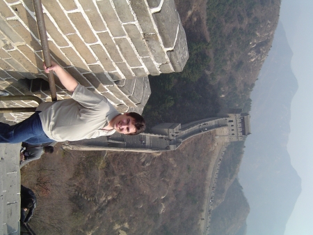 Me on the great wall of China