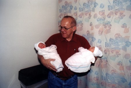 Me with the twins Dylan & Dalton in July 2000