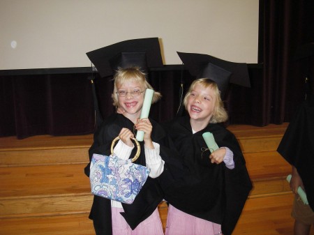 Phoebe & Daphne- Kindergarten Graduation  '06