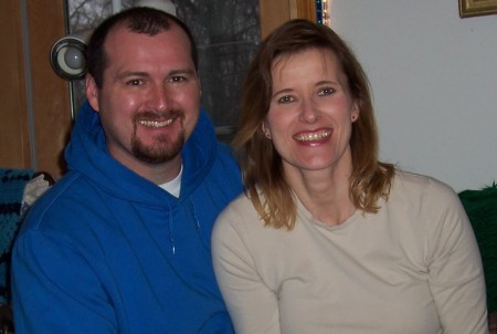 My husband, James Merrill (Ben Davis graduate, Boo!) & me Feb. 2005