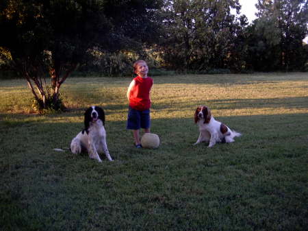 Wayne with Chip and Cedar