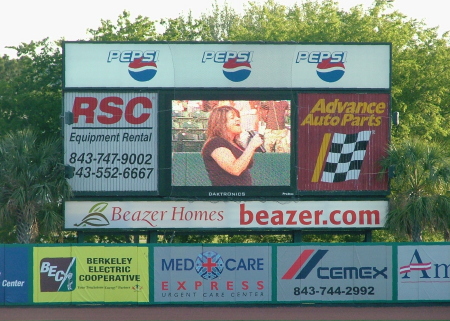Singing the Nat'l Anthem at a RiverDogs game