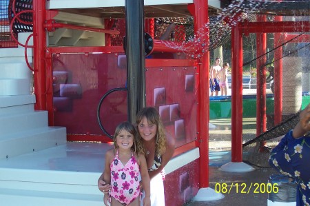 Mommy and Halie at the water park
