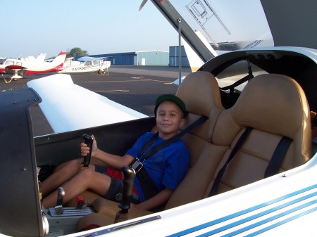 My youngest son and copilot