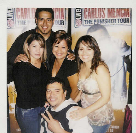 My work buddies and I with Carlos Mencia