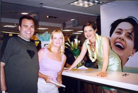 M&M with our "new pal" Isabella Rossellini in Hawaii