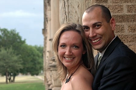 Engagement Photo on Texas Tech Campus